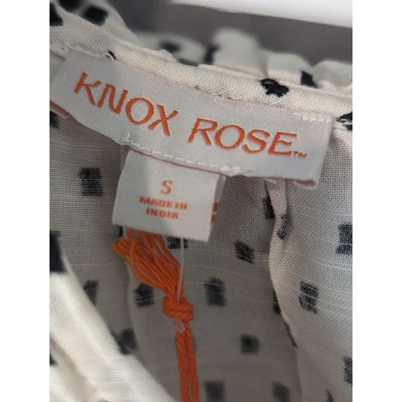 Women's Knox Rose NWT White and Green Boho Dress - Size S - Picture 11 of 16